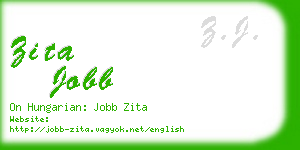 zita jobb business card